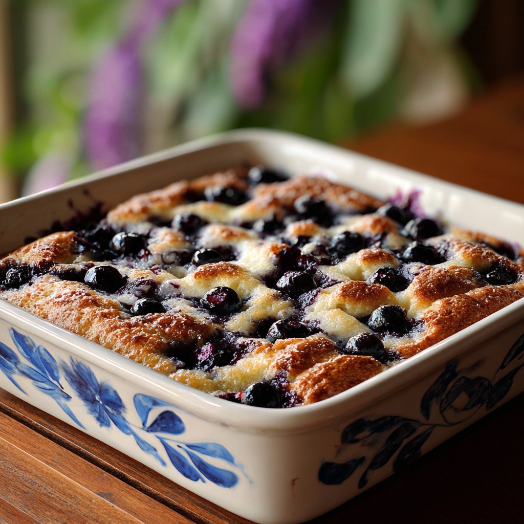 Blueberry Buttermilk Pancake Casserole Recipe - Recipe Image