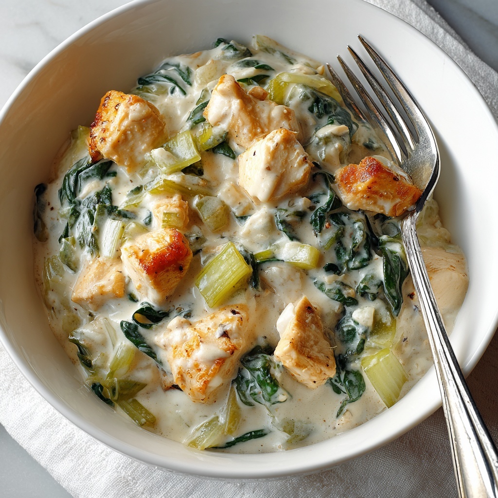 High-Protein Spinach and Artichoke Chicken Casserole Recipe - Recipe Image