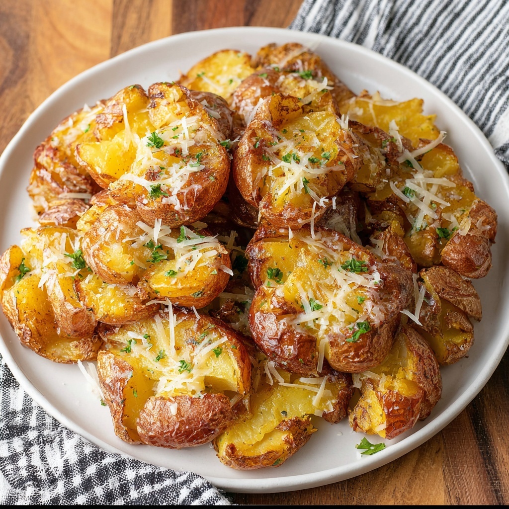 Parmesan Smashed Potatoes Recipe - Recipe Image