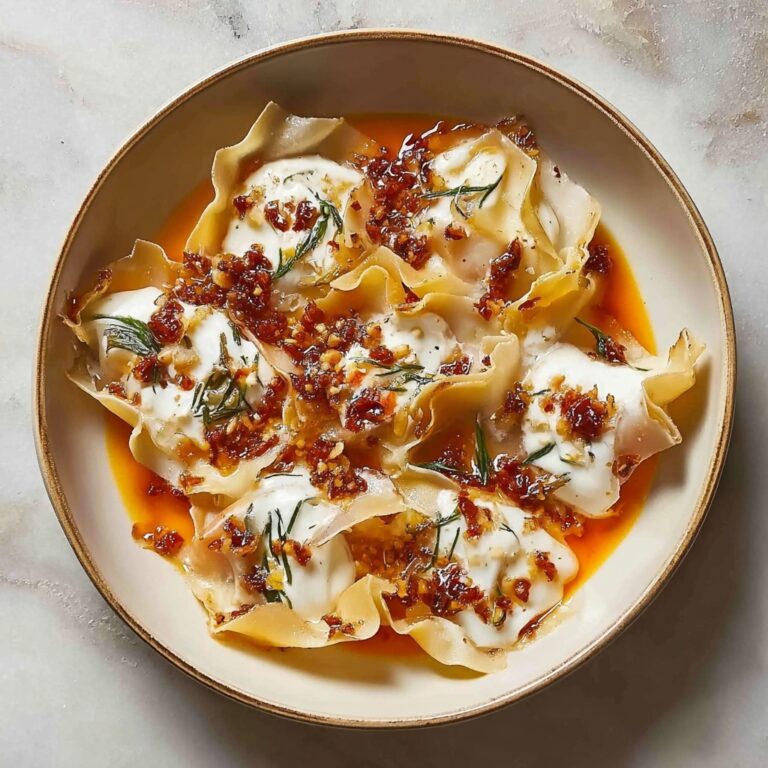 Red Kuri Squash and Goat’s Cheese Manti Recipe