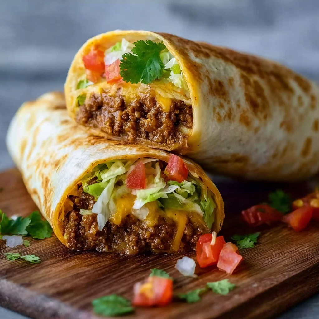 Nacho Cheese Beef Wrap Recipe - Recipe Image