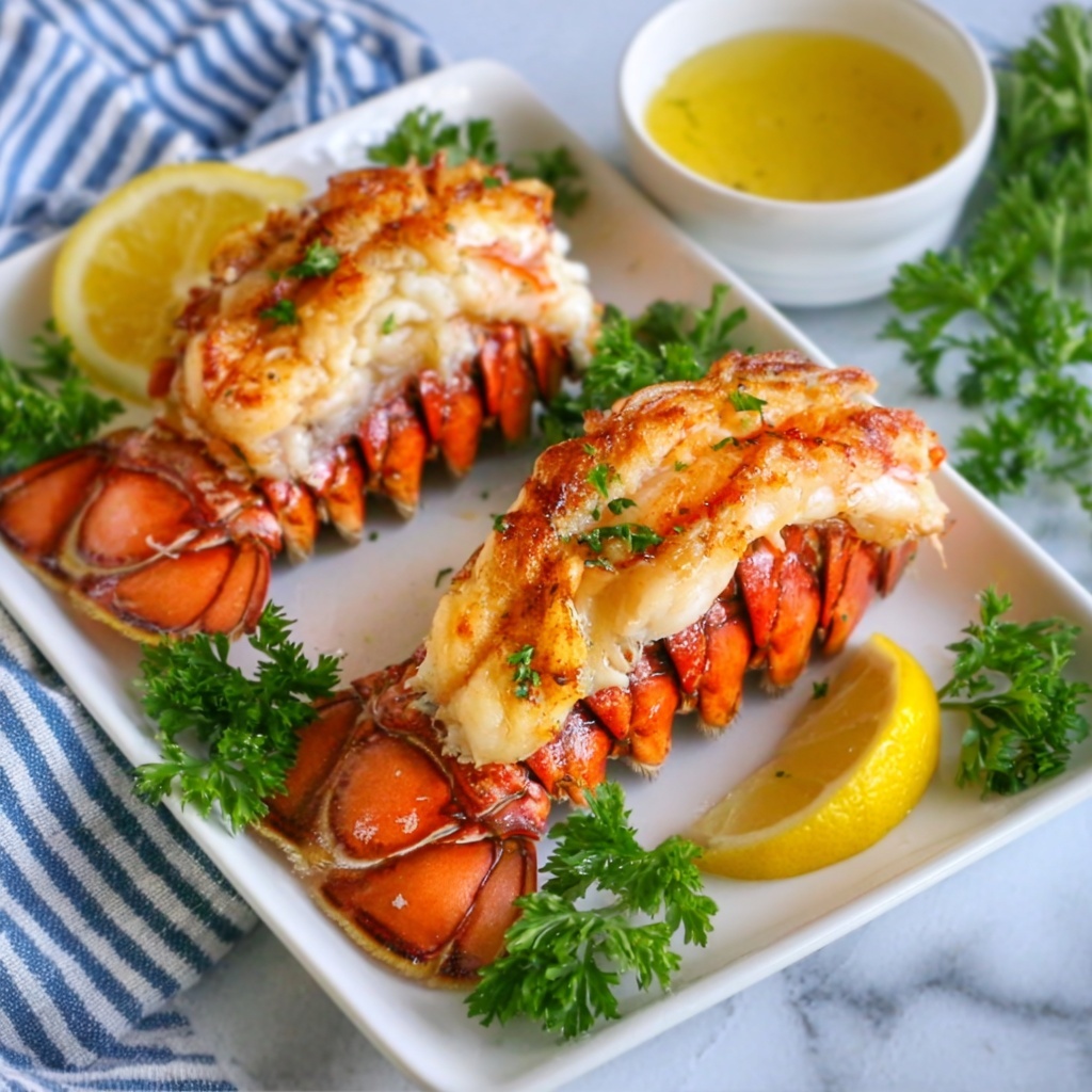 Butter-Basted Broiled Lobster Tails Recipe - Recipe Image