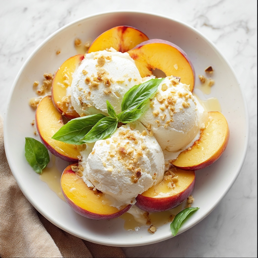 Peach and Burrata Caprese Salad Delight Recipe - Recipe Image