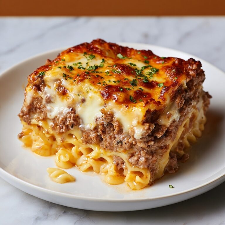 Cheesy Loaded Beef Meatloaf Casserole Recipe