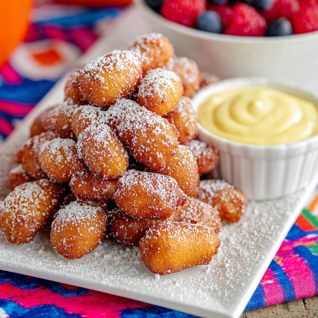 Mini Corn Dogs - Funnel Cake Dogs Recipe - Recipe Image