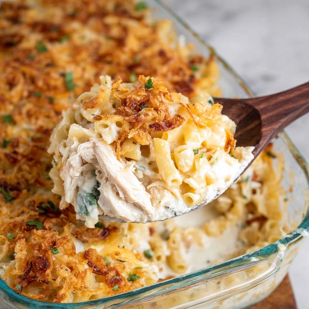 Overnight Monterey Chicken Pasta Bake Recipe - Recipe Image