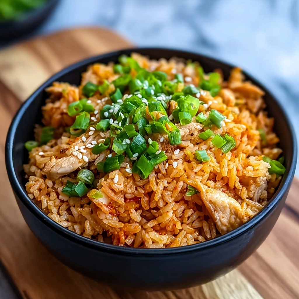 Kimchi Fried Rice with Chicken Recipe - Recipe Image