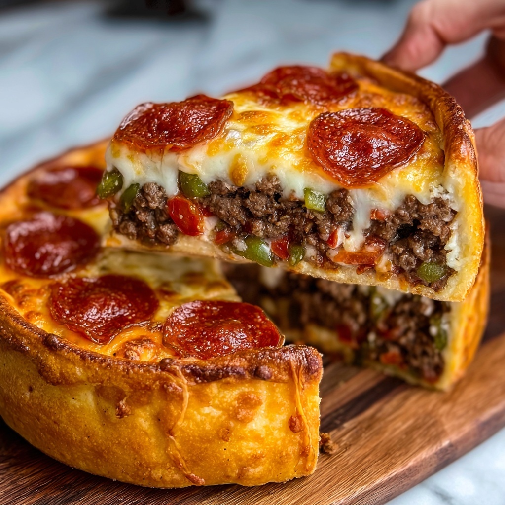 Pizza Burger Pie Recipe - Recipe Image
