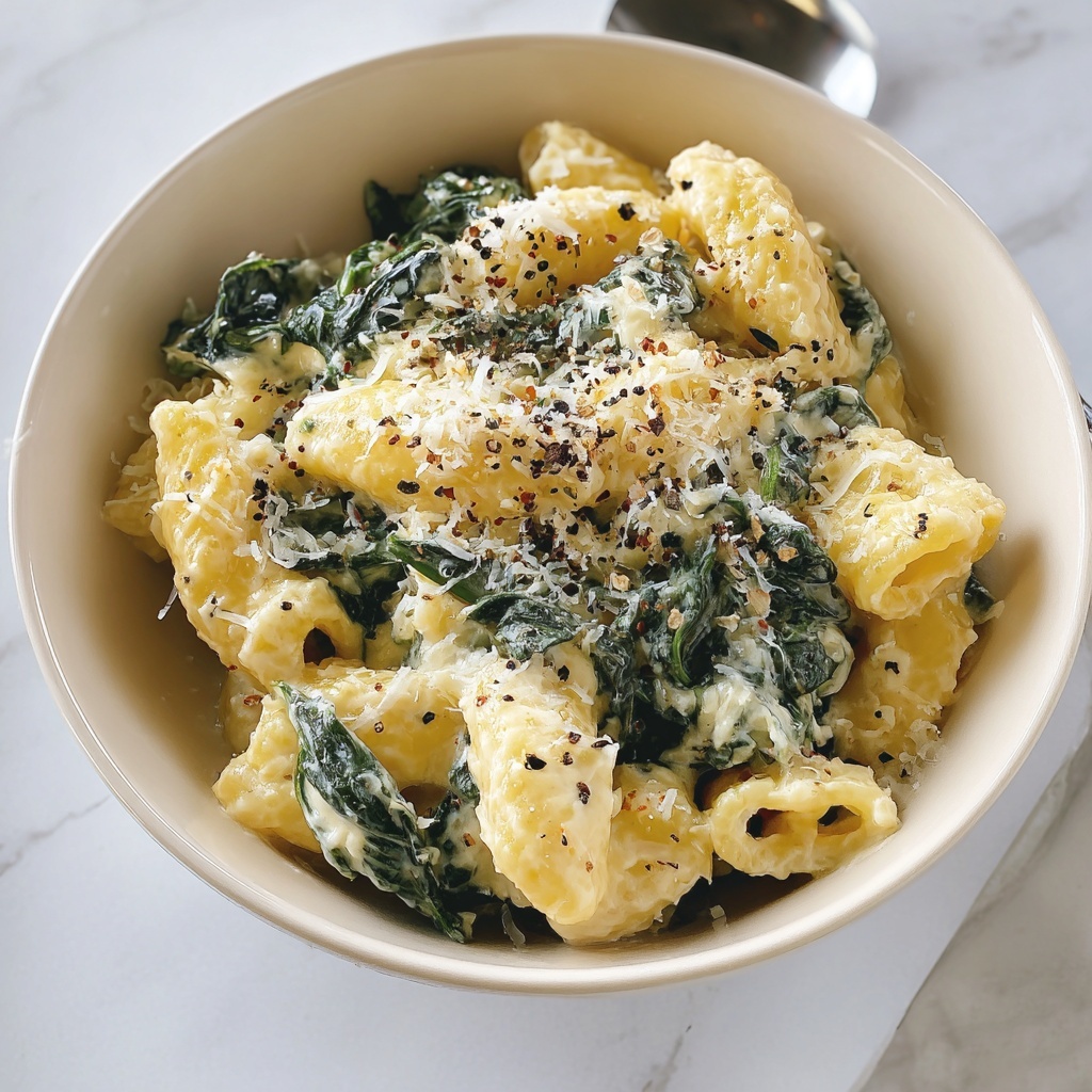 Pasta with Spinach Recipe - Recipe Image