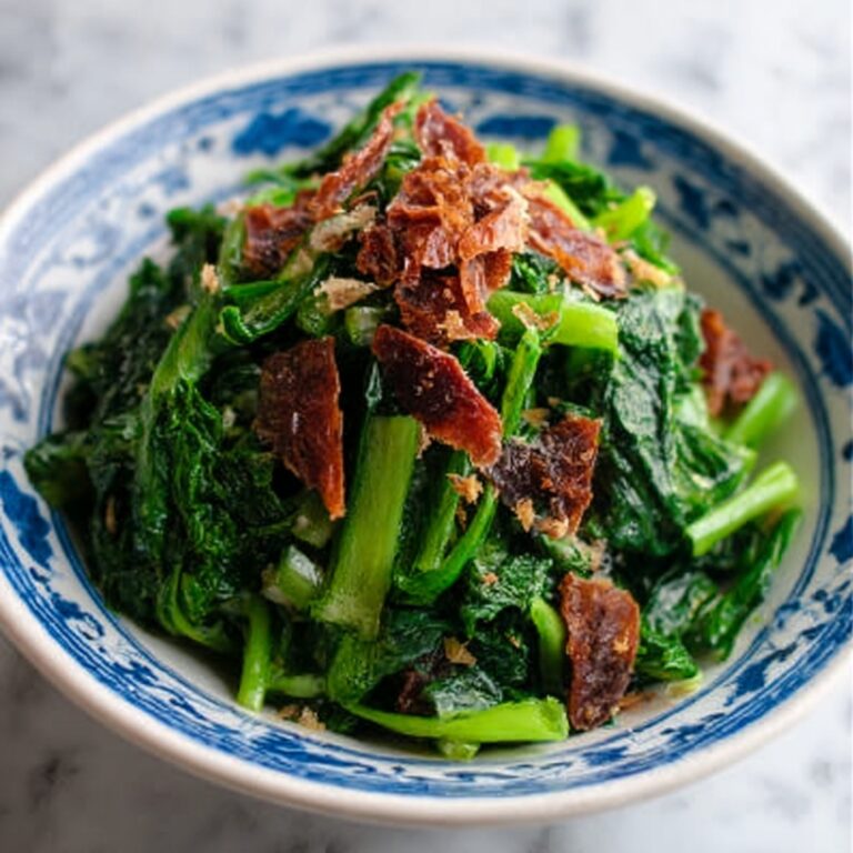 Fried Dace with Stir-Fried Greens Recipe