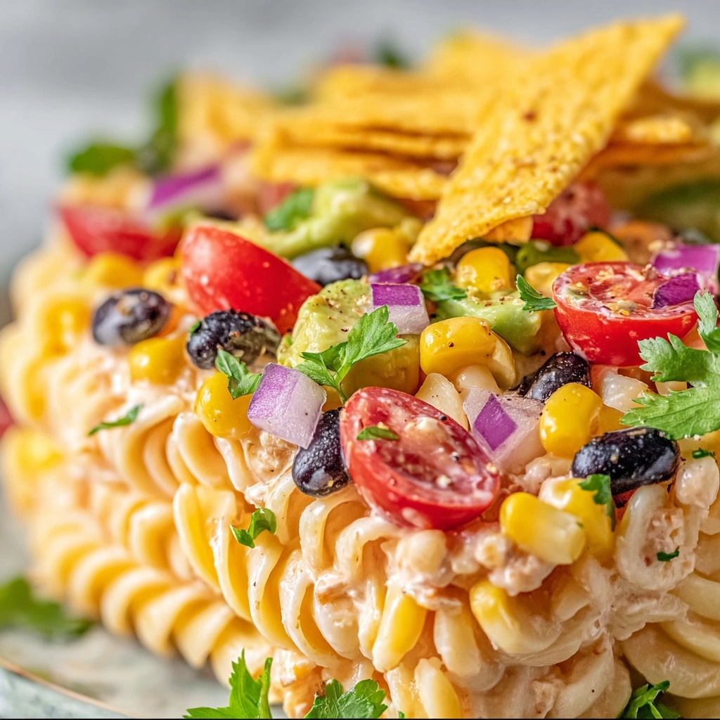 Ranch Taco Pasta Salad Recipe - Recipe Image