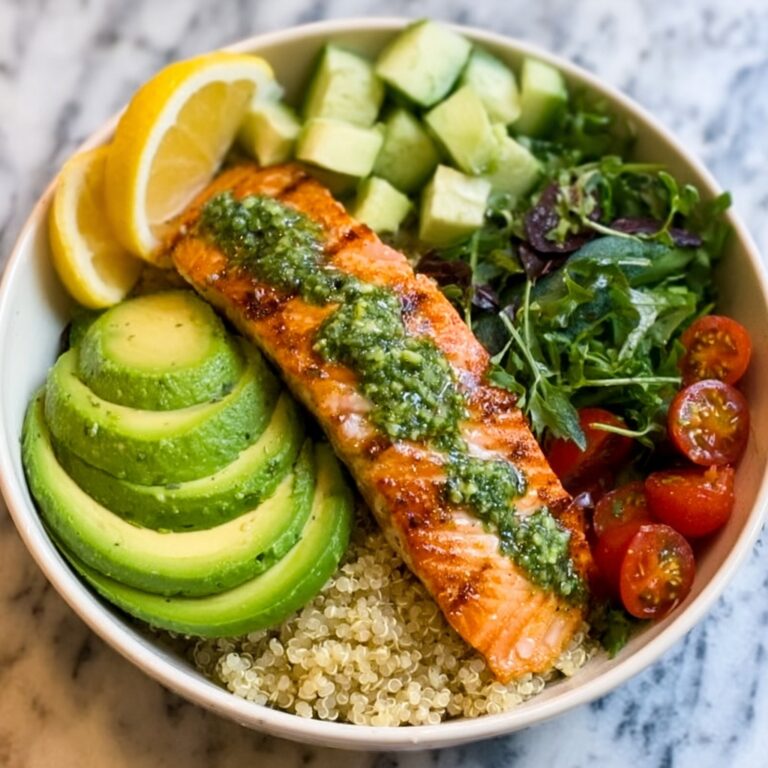 Spiced Salmon Bowl with Quinoa and Cucumber Dill Salad Recipe
