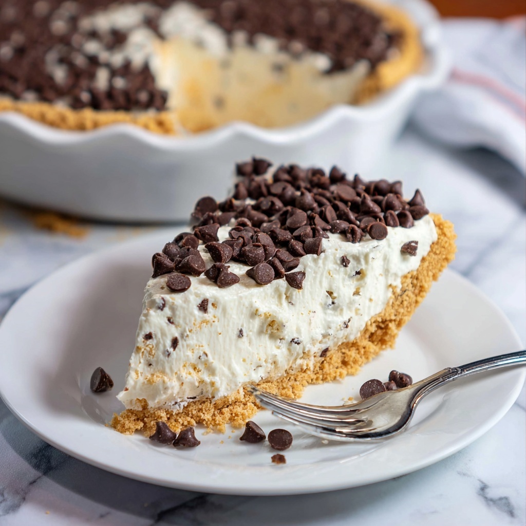 Chocolate Chip Cannoli Pie Recipe - Recipe Image