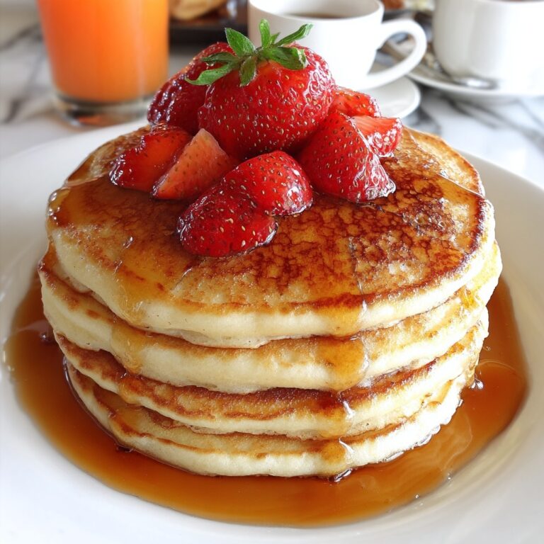 Strawberry Vanilla Pancakes Recipe