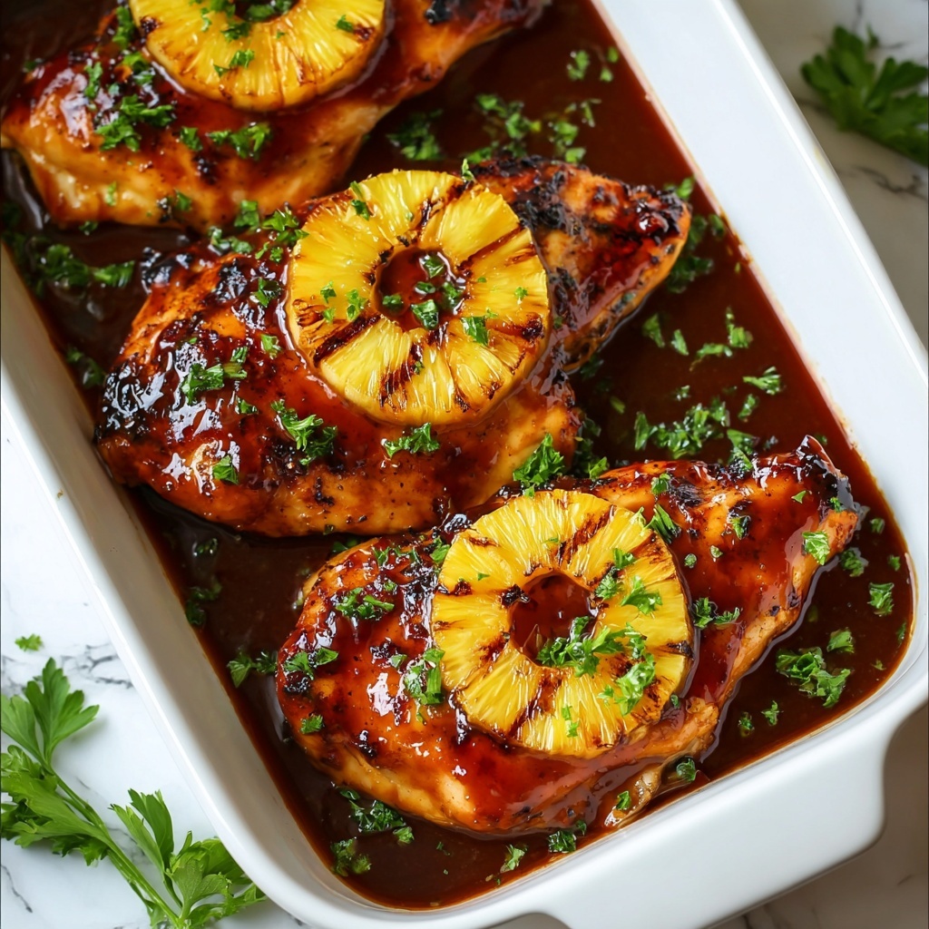 Baked Pineapple BBQ Chicken Breast Recipe - Recipe Image