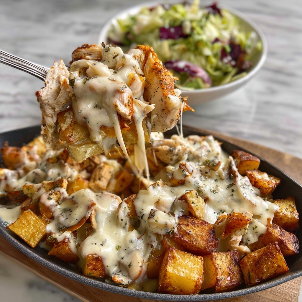 Garlic Parmesan Chicken and Potatoes Recipe - Recipe Image