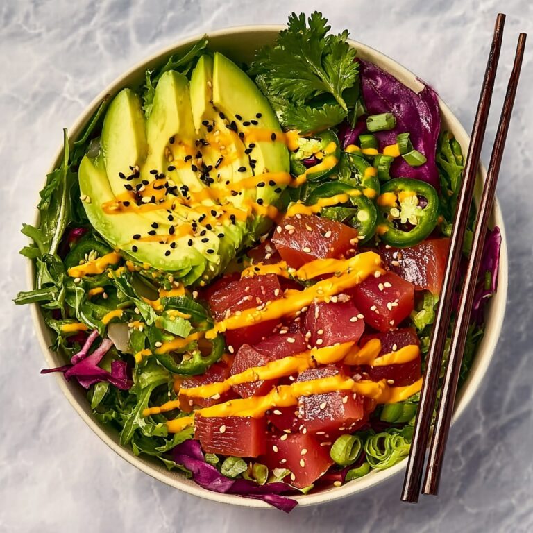 Tuna Poke Bowl with Mango Dressing Recipe