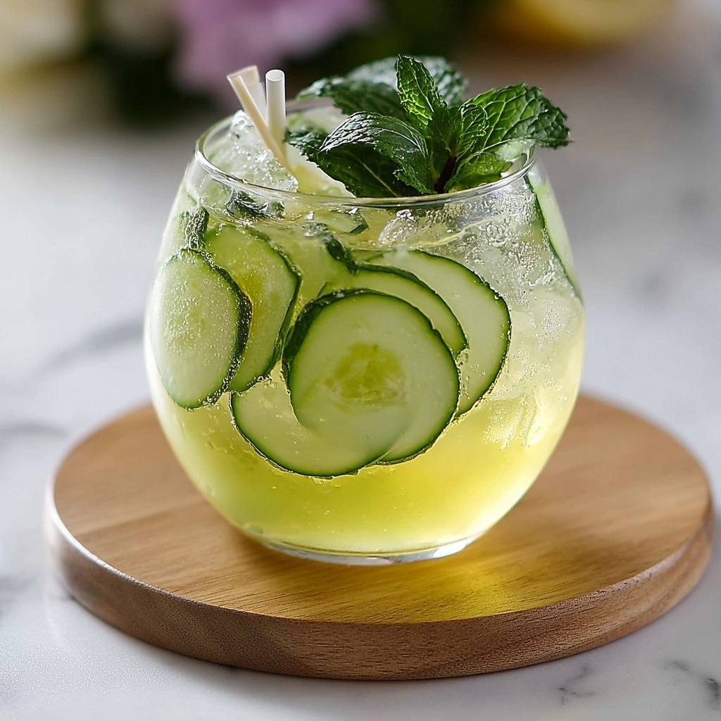 Cucumber Gin Fizz Pops Recipe - Recipe Image