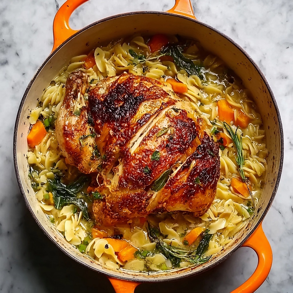 Chicken In A Pot with Lemon and Orzo Recipe - Recipe Image