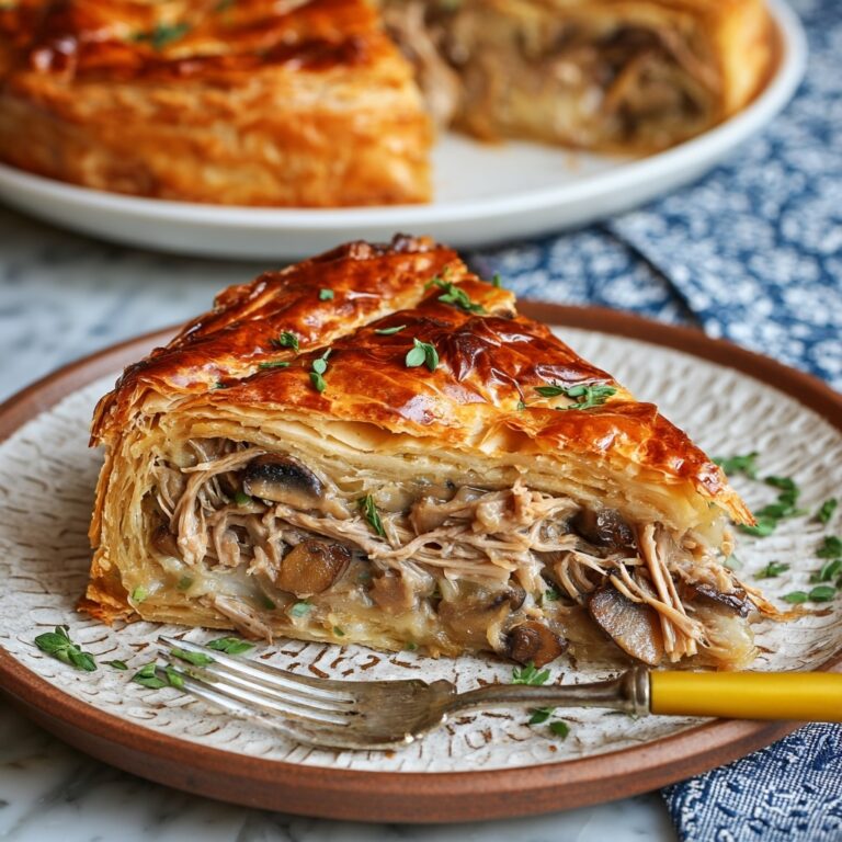 Savory Chicken and Mushroom Puff Pastry Delight Recipe