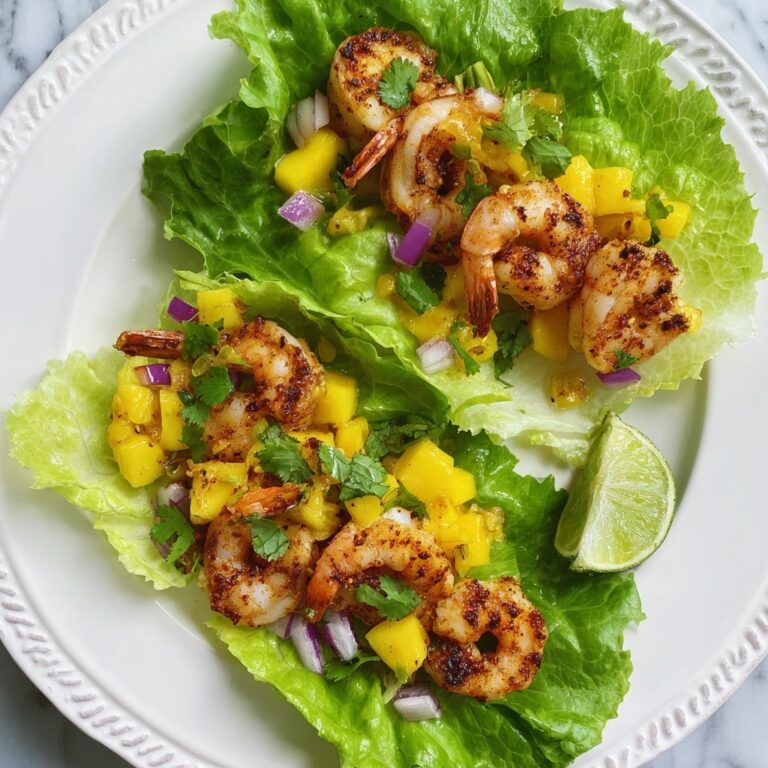 Lettuce Wrap Shrimp Tacos with Mango Salsa Recipe