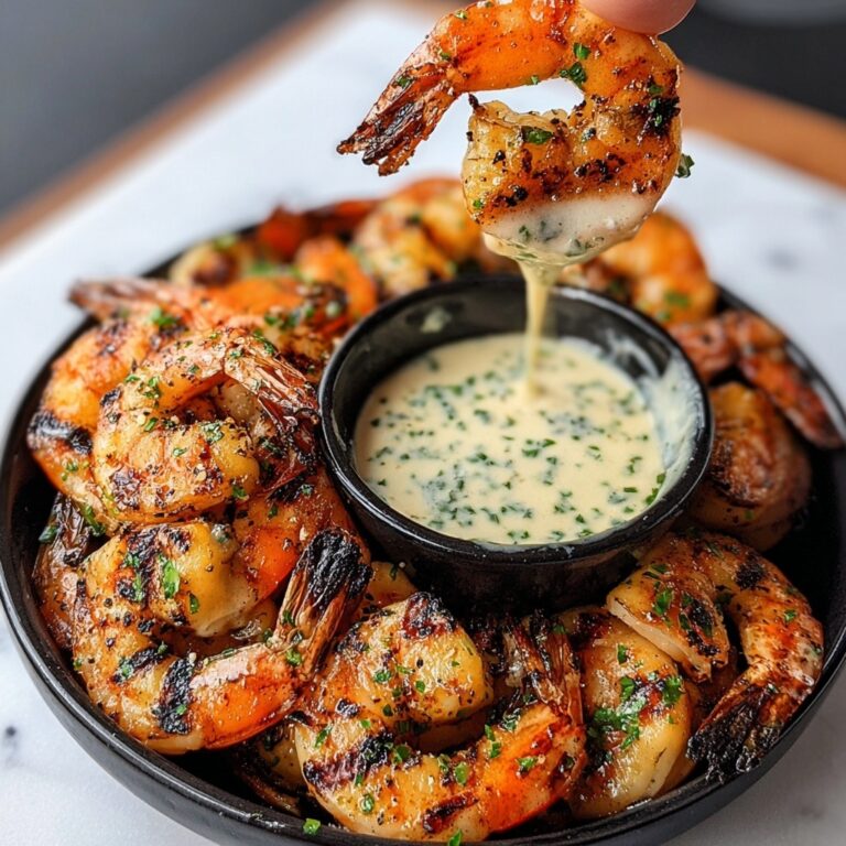 Spicy Garlic Parmesan Grilled Shrimp with Lemon-Herb Aioli Recipe