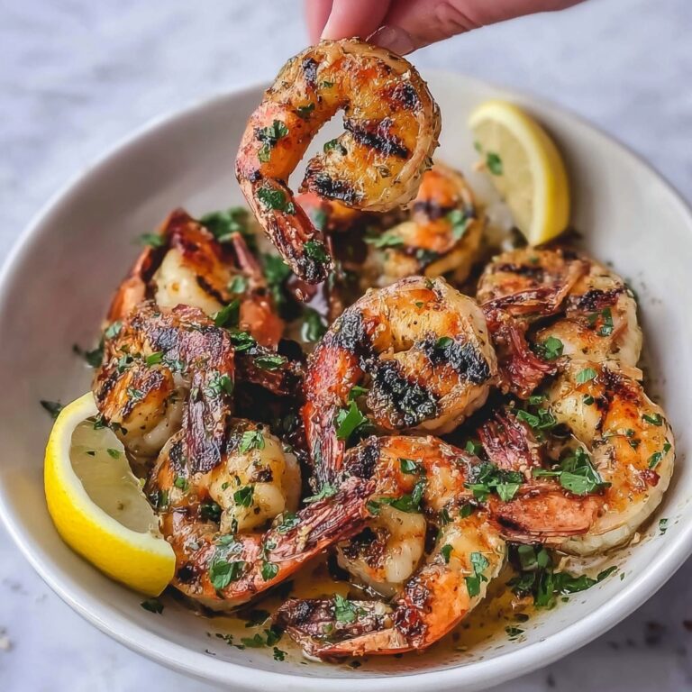BBQ Grilled Prawns with Garlic, Lemon & Chilli Recipe