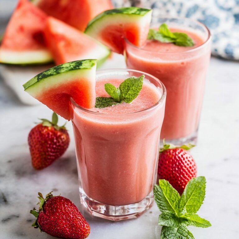Watermelon Strawberry Smoothie Recipe