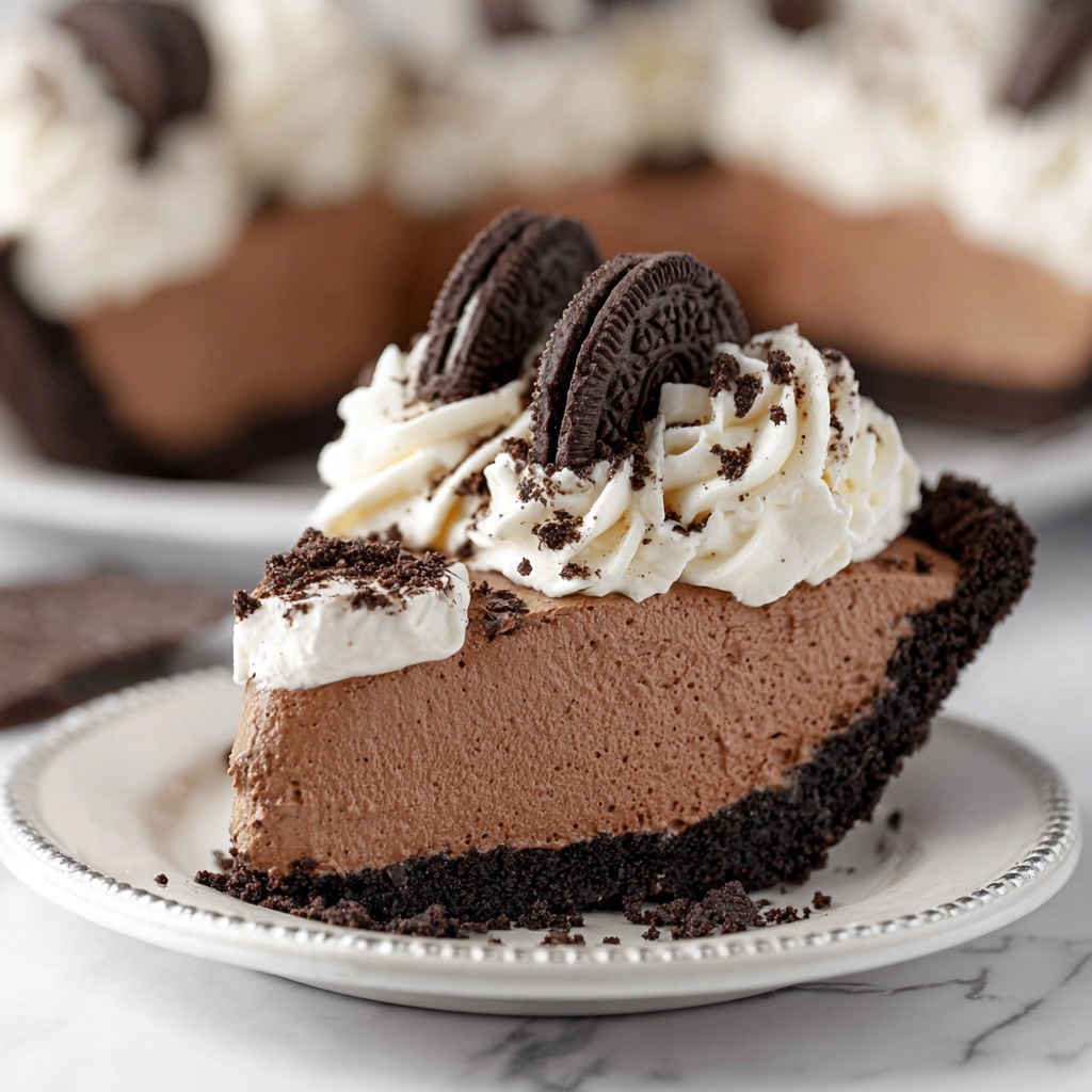 No Bake Chocolate Cheesecake Recipe - Recipe Image