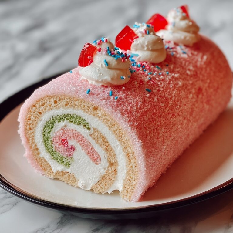 Japanese Cotton Candy Swiss Cake Roll Recipe