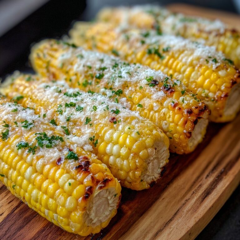 Cheesy Garlic Butter Corn on the Cob Recipe