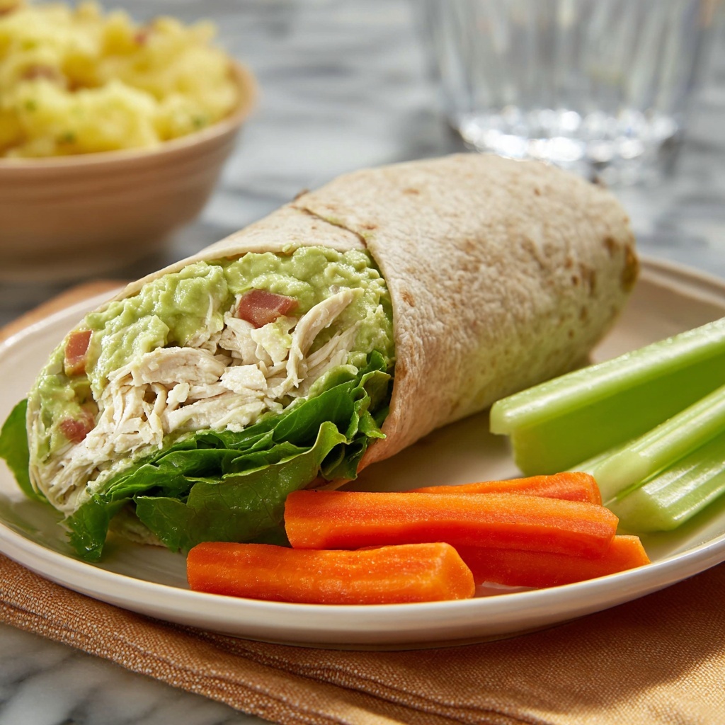 Guacamole Chicken Wraps Recipe - Recipe Image