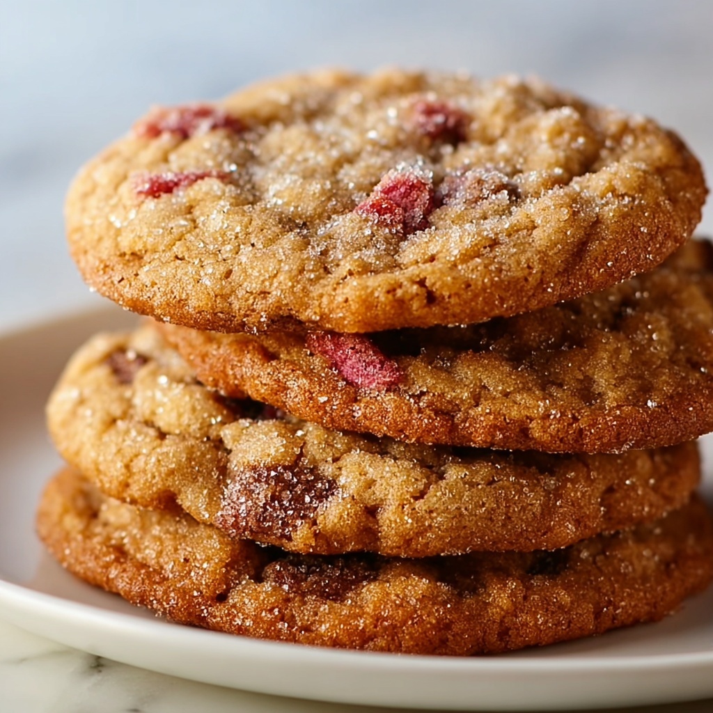 Brown Sugar Rhubarb Cookies Recipe - Recipe Image