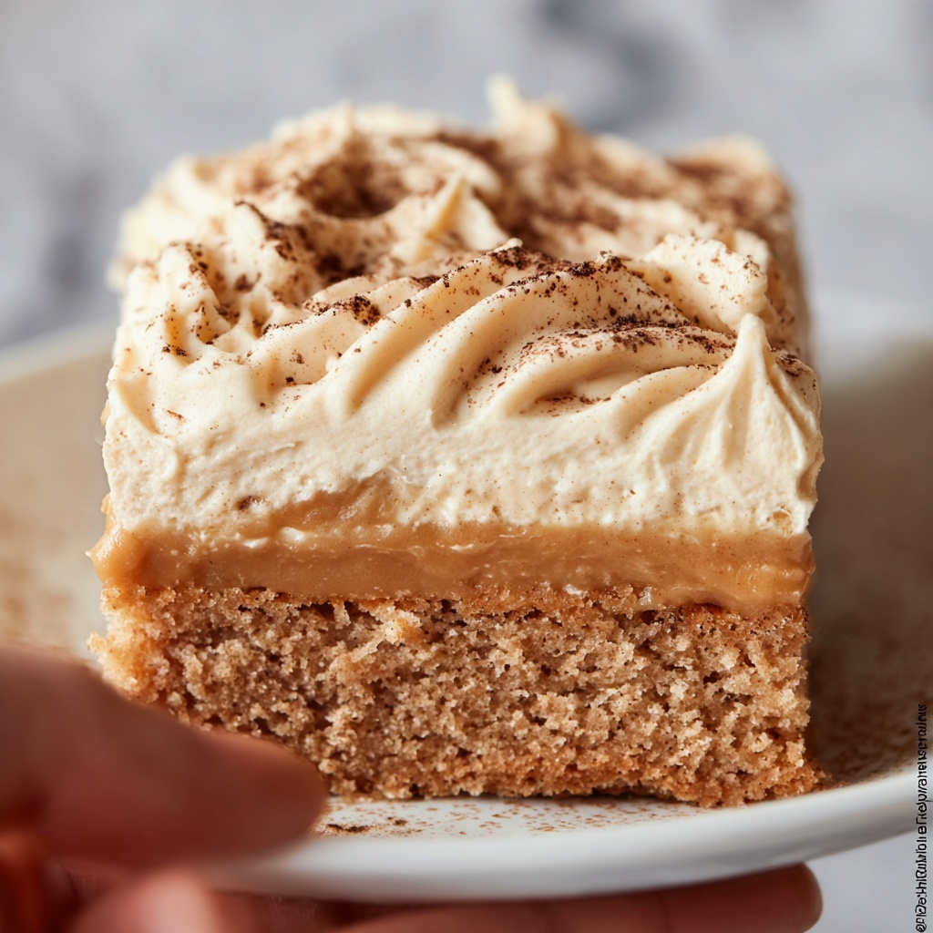 Applesauce Cake with Cinnamon Cream Cheese Frosting Recipe - Recipe Image