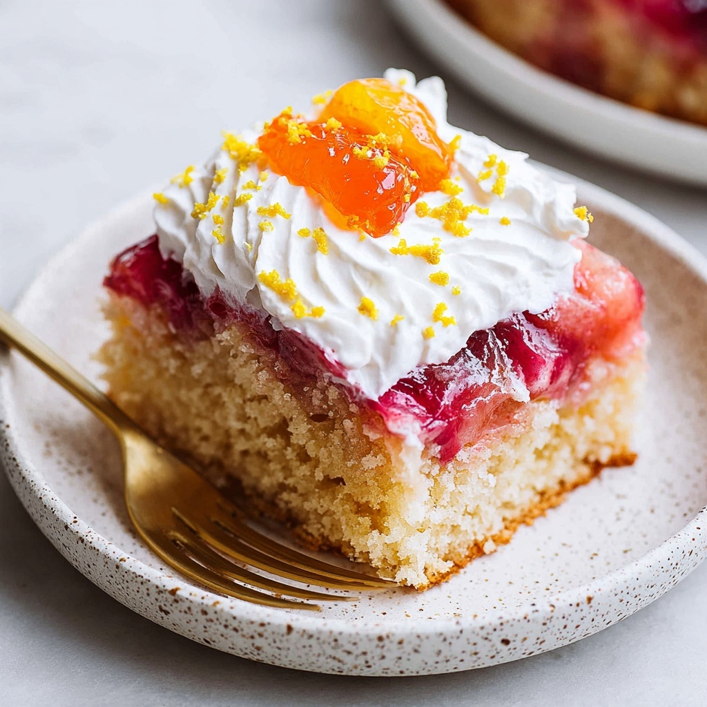 Rhubarb Upside-Down Cake Recipe - Recipe Image