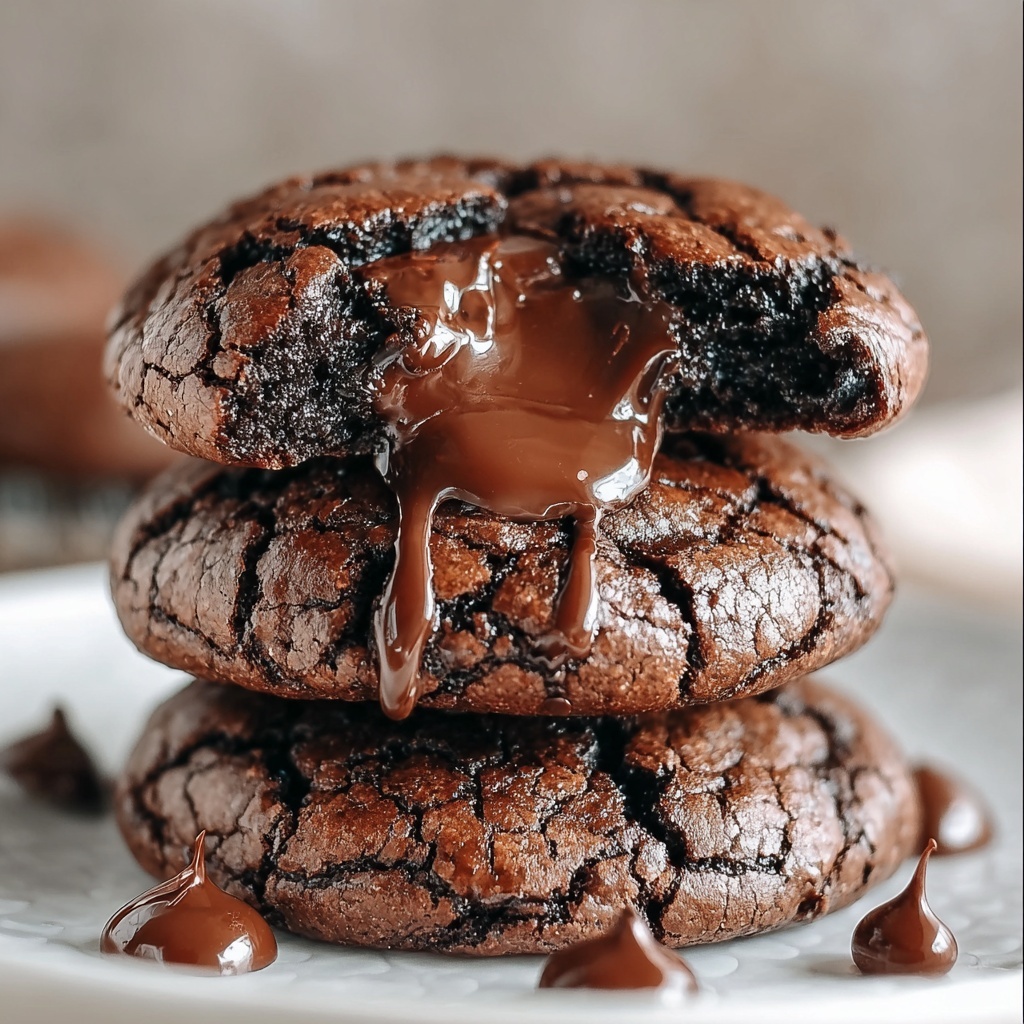 Fudgy Chocolate Brownie Cookies Recipe - Recipe Image