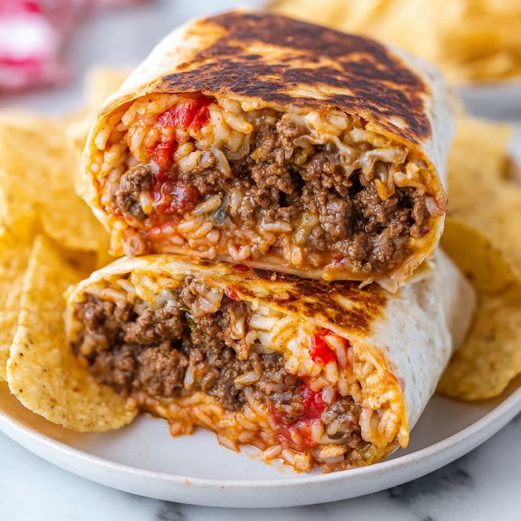 Cheesy Beef Burritos Recipe - Recipe Image