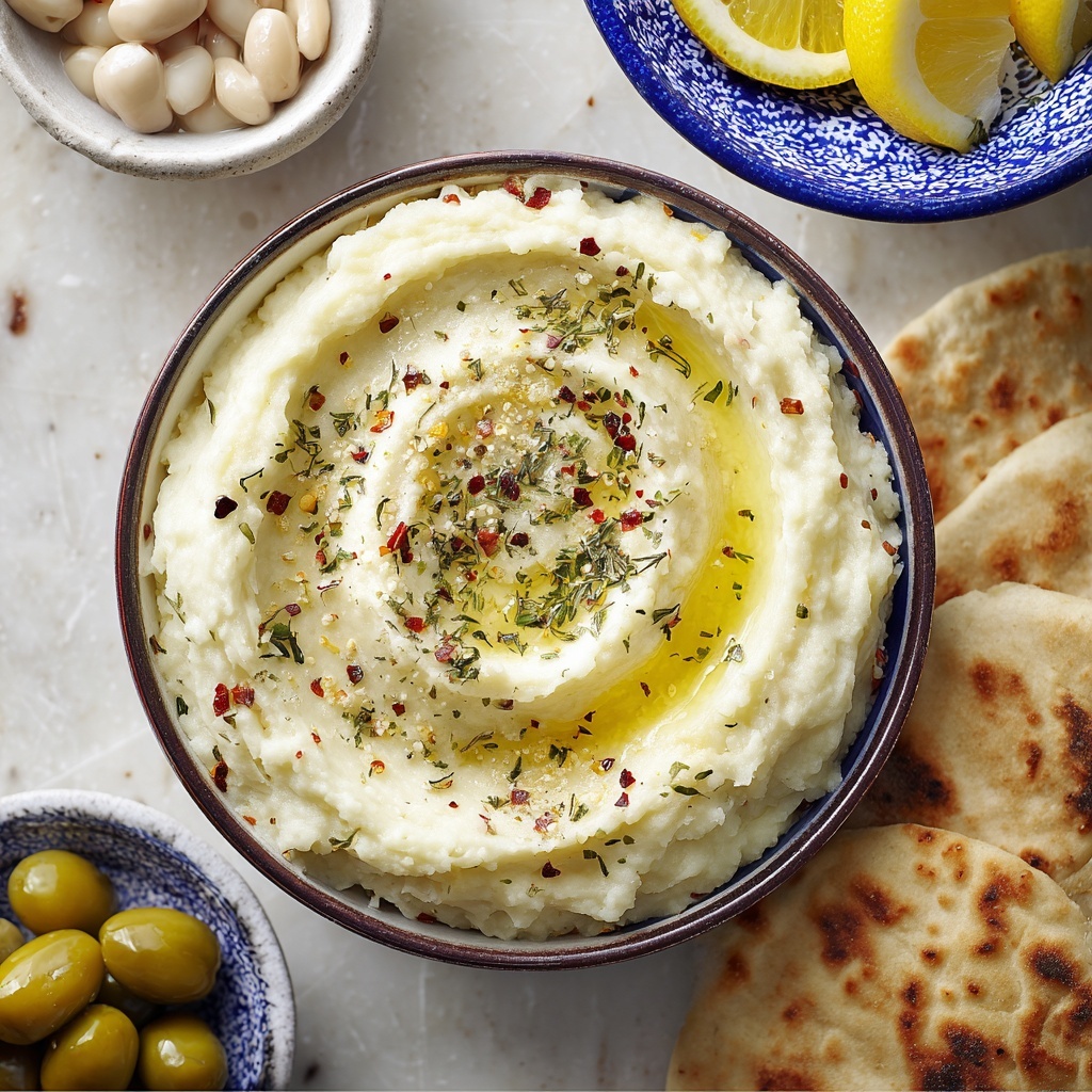 Easy Skordalia (Greek Garlic Dip) Recipe - Recipe Image