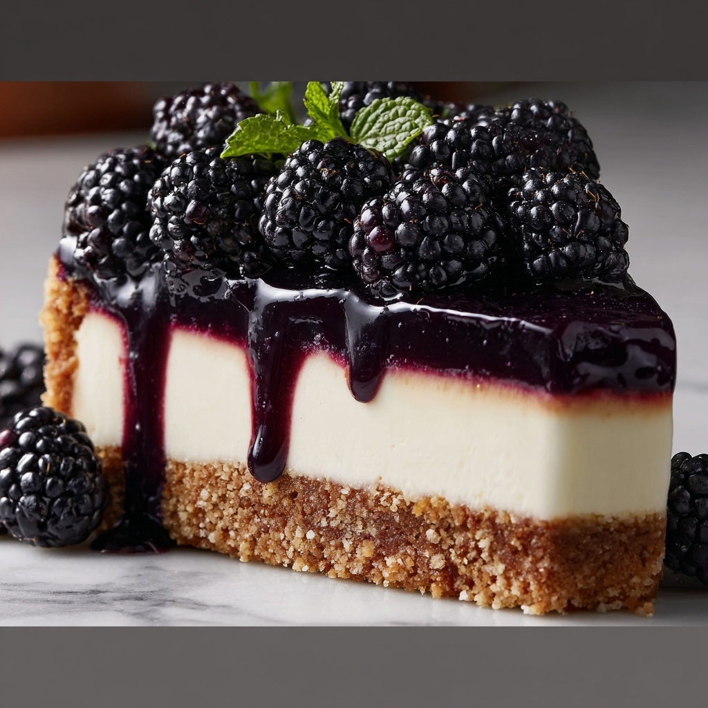 Blackberry Cheesecake Recipe - Recipe Image