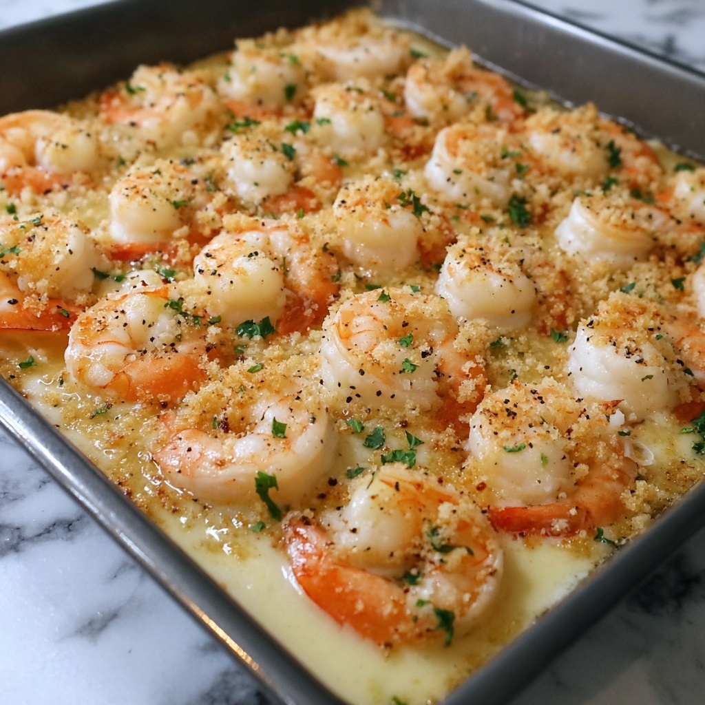 Baked Garlic Parmesan Shrimp Recipe - Recipe Image