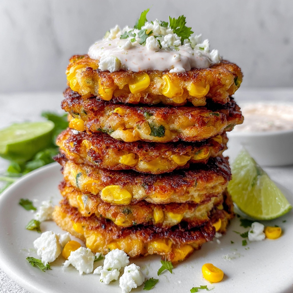 Mexican Street Corn Fritters Recipe - Recipe Image