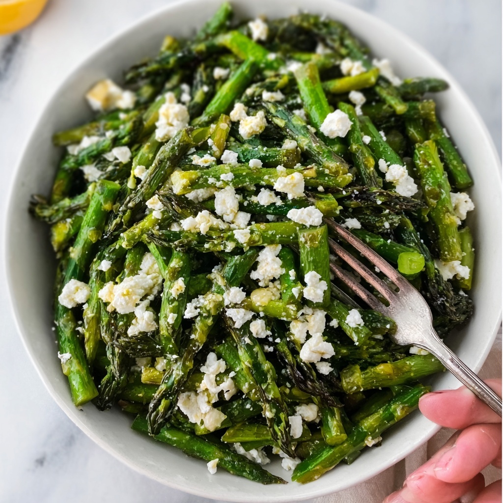 Grilled Asparagus Salad with Feta & Lemon Recipe - Recipe Image