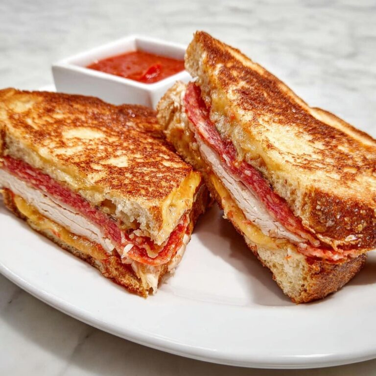 Marilyn Monroe Panini – Chicken & Pepperoni Grilled Cheese Recipe