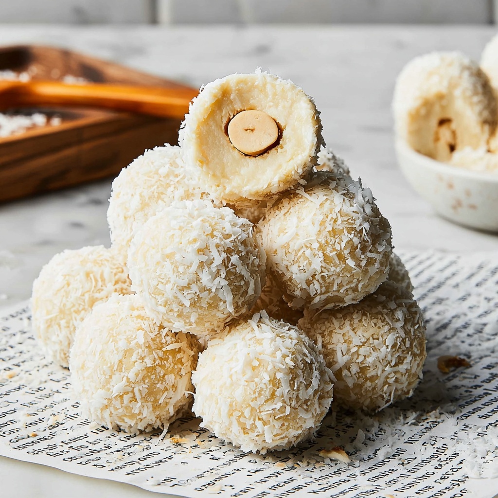 Vegan Raffaello (Coconut Truffles) Recipe - Recipe Image