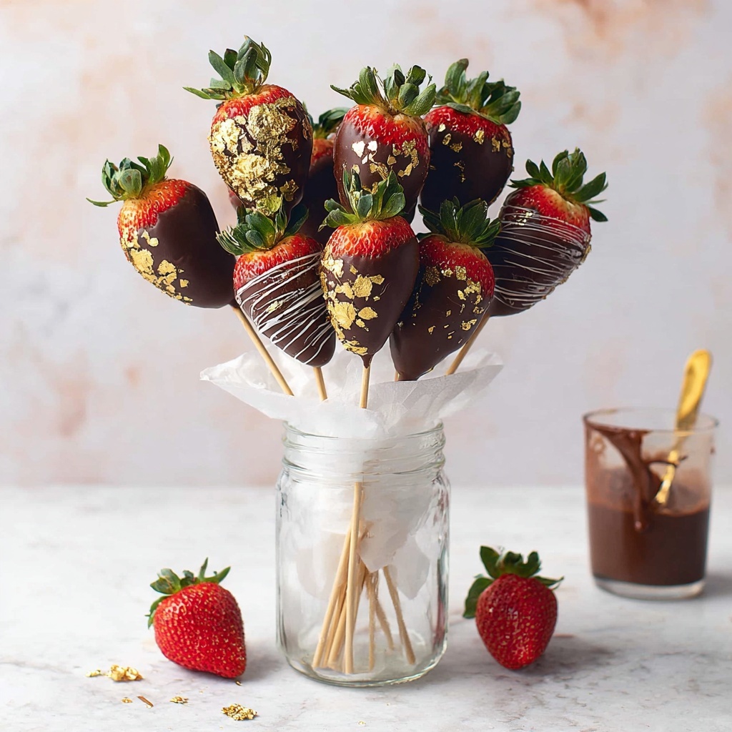 Chocolate Strawberry Bouquet Recipe - Recipe Image