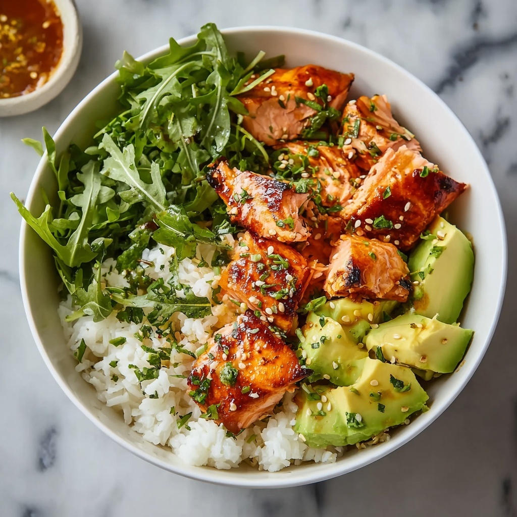 Healthy Sweet Chili Salmon Bowl Recipe - Recipe Image