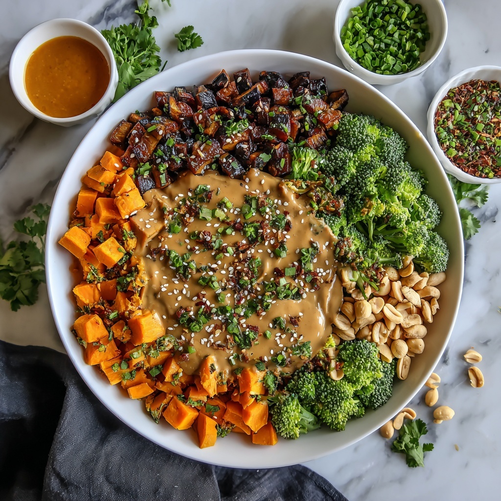 Thai Peanut Sweet Potato Buddha Bowl Recipe - Recipe Image