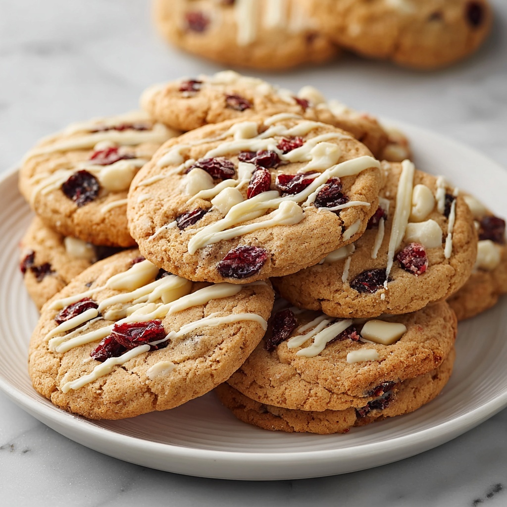 White Chocolate Cranberry Orange Cookies Recipe - Recipe Image