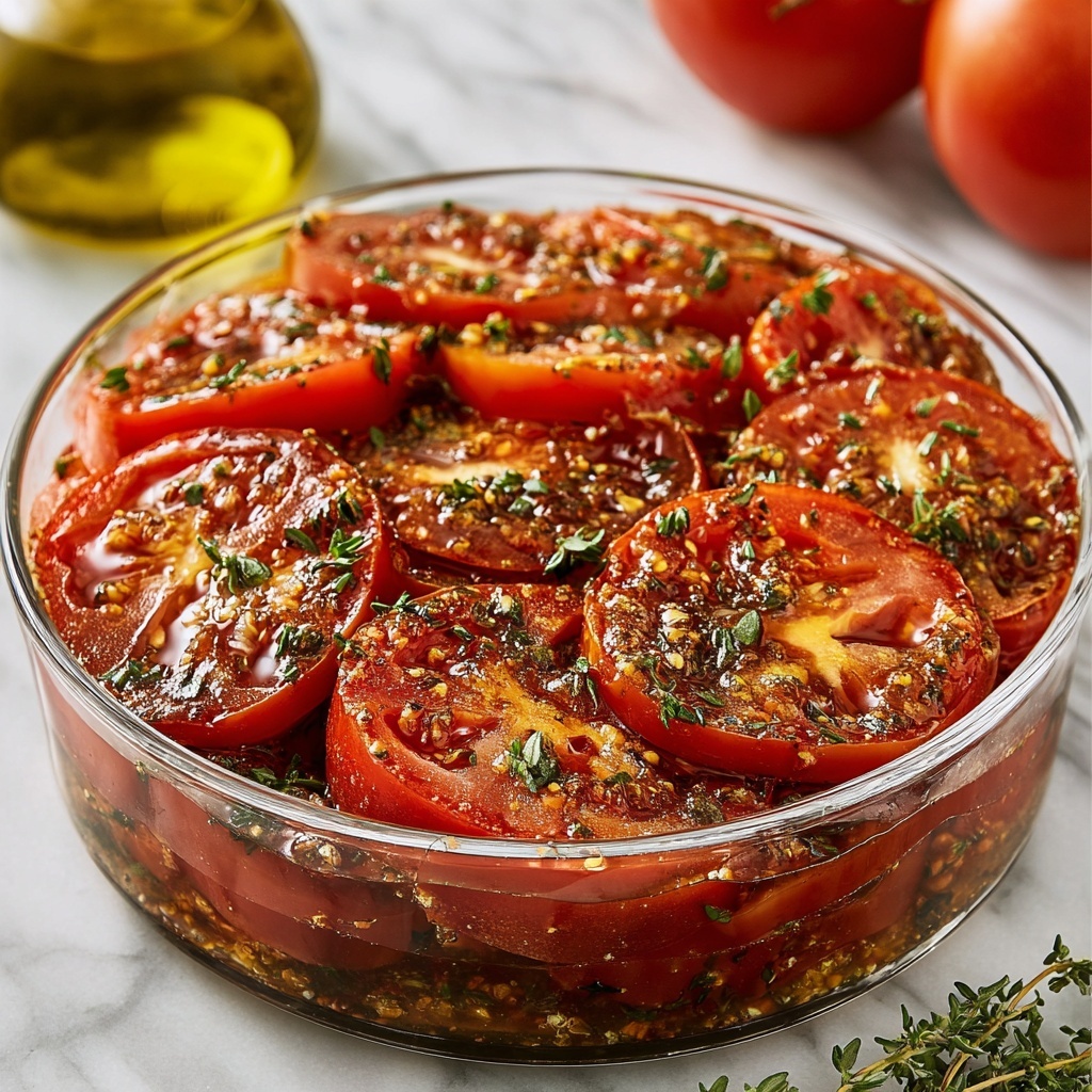 Easy Marinated Tomatoes Recipe - Recipe Image
