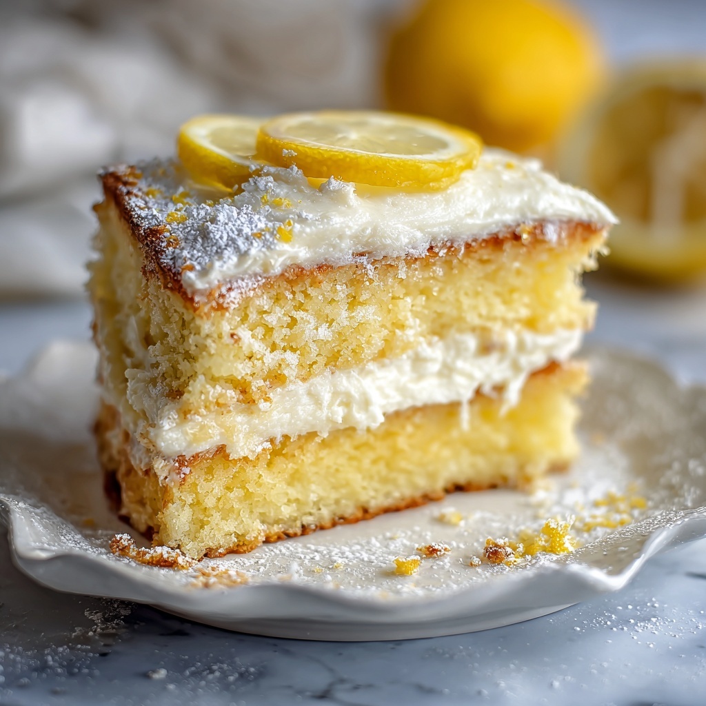Lemon Gooey Butter Cake Recipe - Recipe Image
